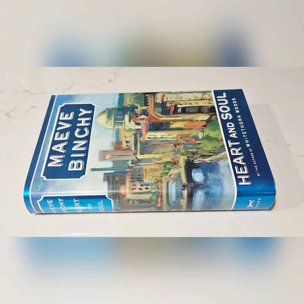 BOGO Maeve Binchy Heart and Soul Coffee Table Book - Blue Cover